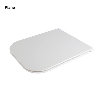 Fyrkantig toalettsits Soft Close Top Fäst